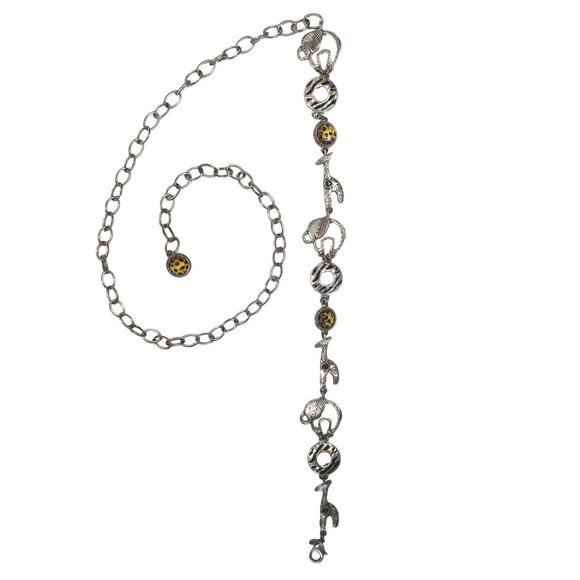 Chico's Animal Chain Belt w/ Giraffes and Elephants - Picture 2 of 9